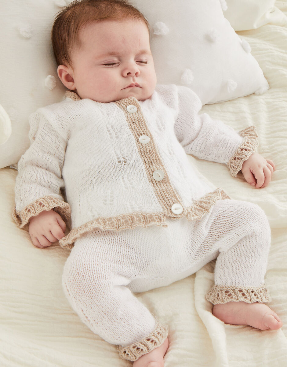 Little Lacy Trouser Suit in Snuggly 2 ply - Sirdar 5523
