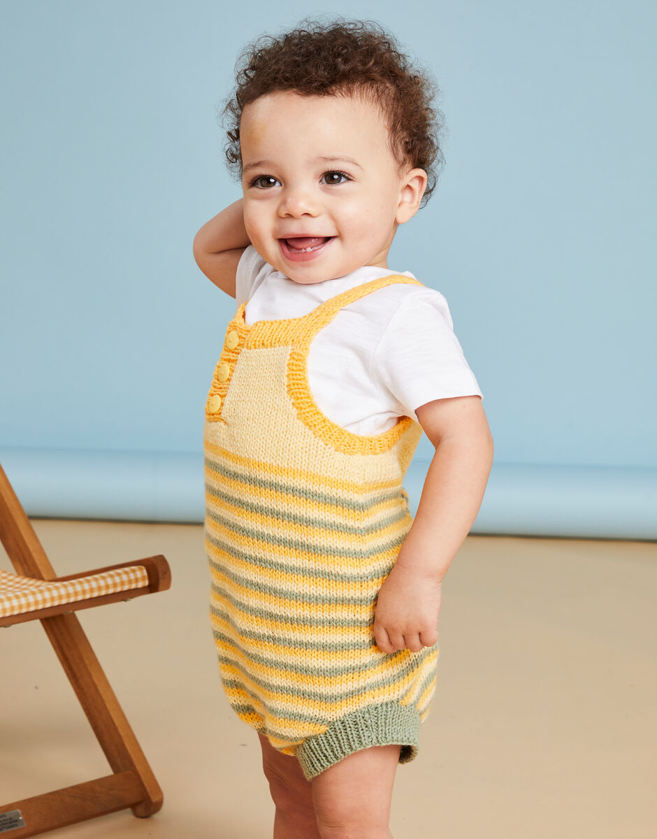 Sandcastle Romper in Snuggly DK - Sirdar 5505