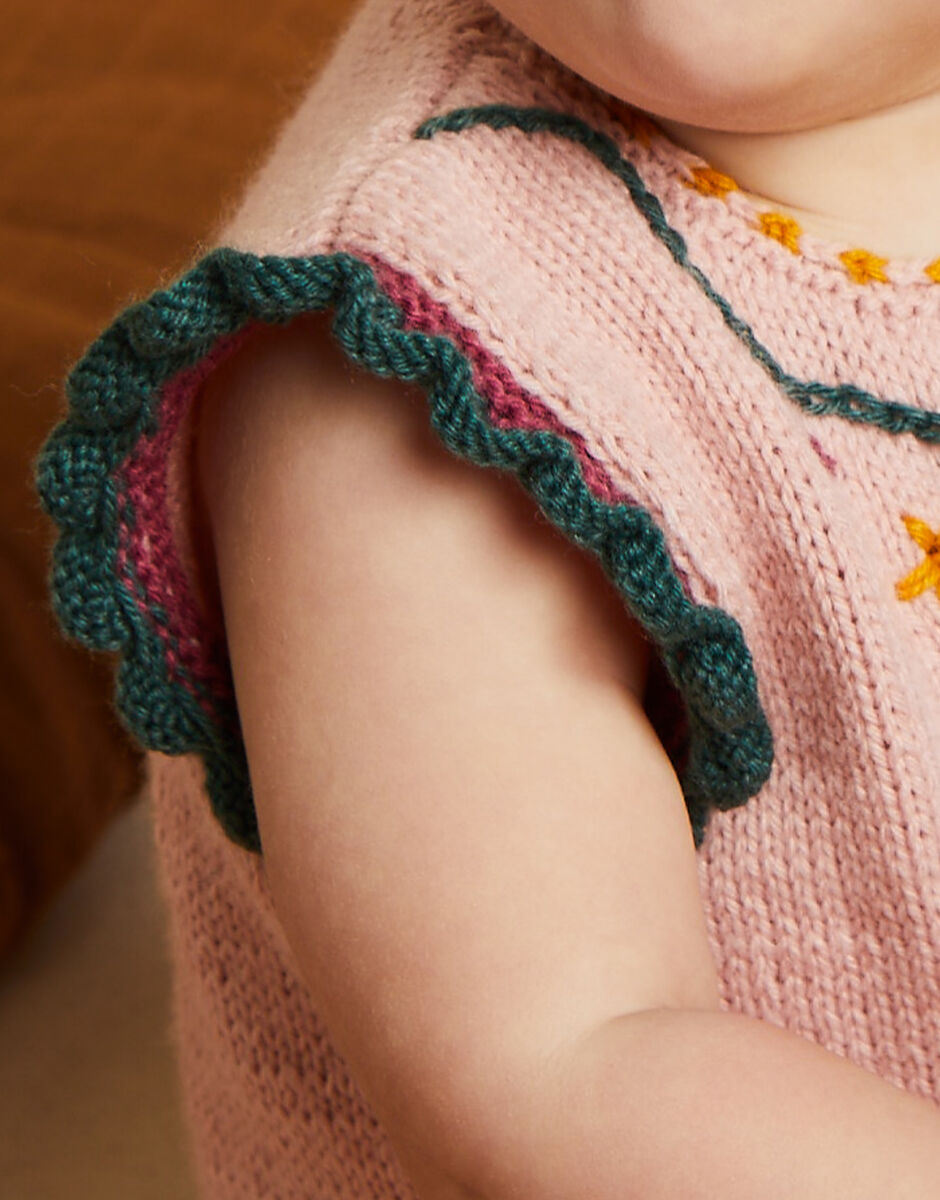 Flower Power Twinset in Snuggly 4 Ply - Sirdar 5510
