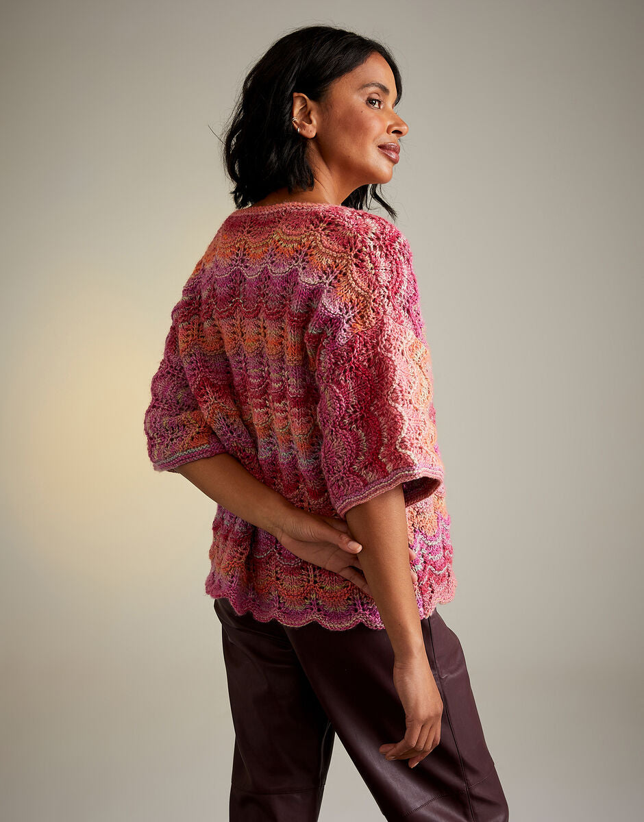 Hot House Flowers Cardigan in Jewelspun - Sirdar 10715