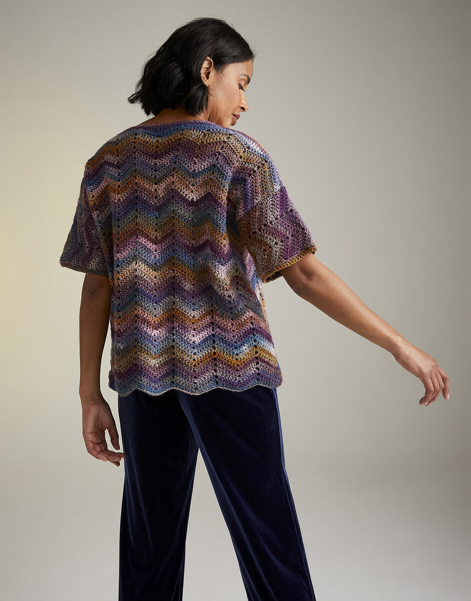 Moonlit Bloom Cardigan in Jewelspun - Sirdar 10725
