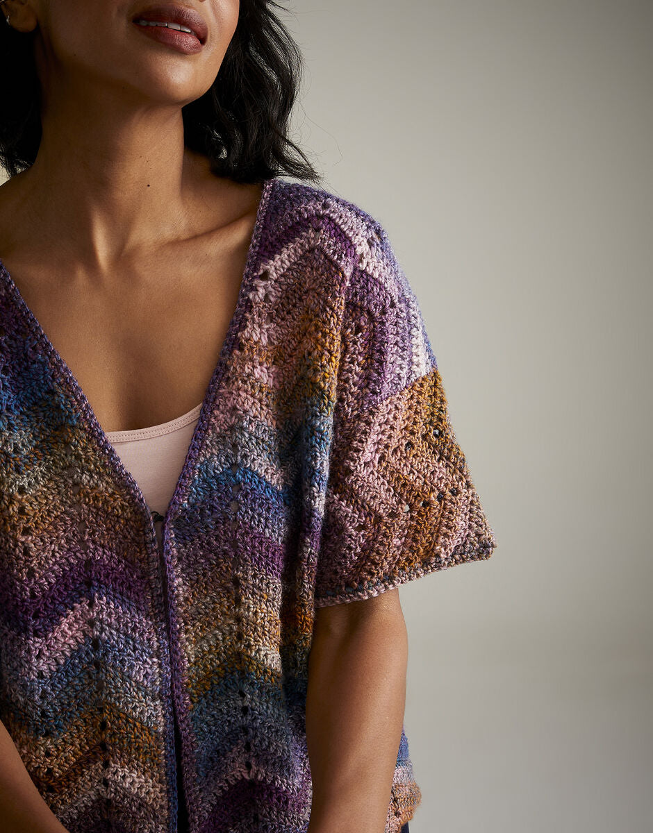Moonlit Bloom Cardigan in Jewelspun - Sirdar 10725