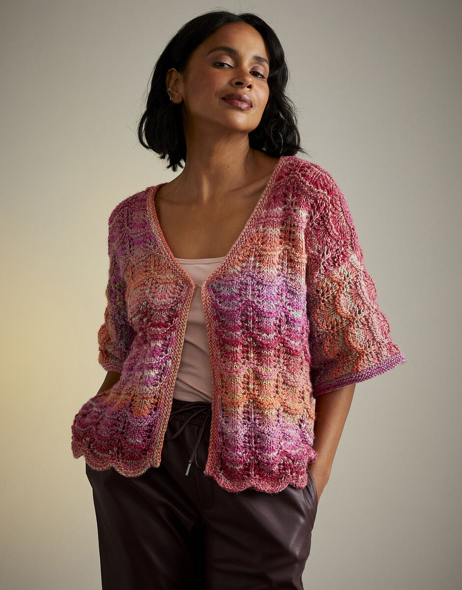 Hot House Flowers Cardigan in Jewelspun - Sirdar 10715