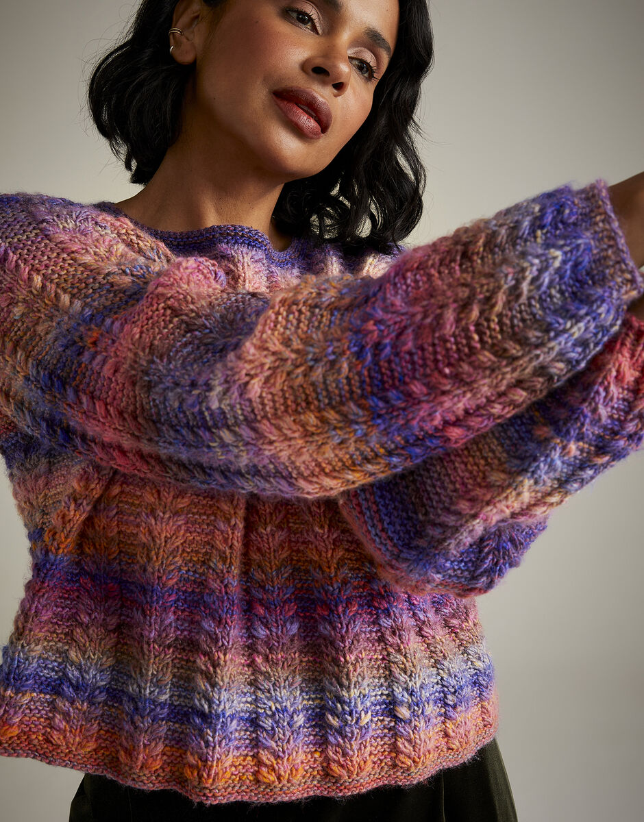 Sunset Orchard Sweater in Jewelspun - Sirdar 10719