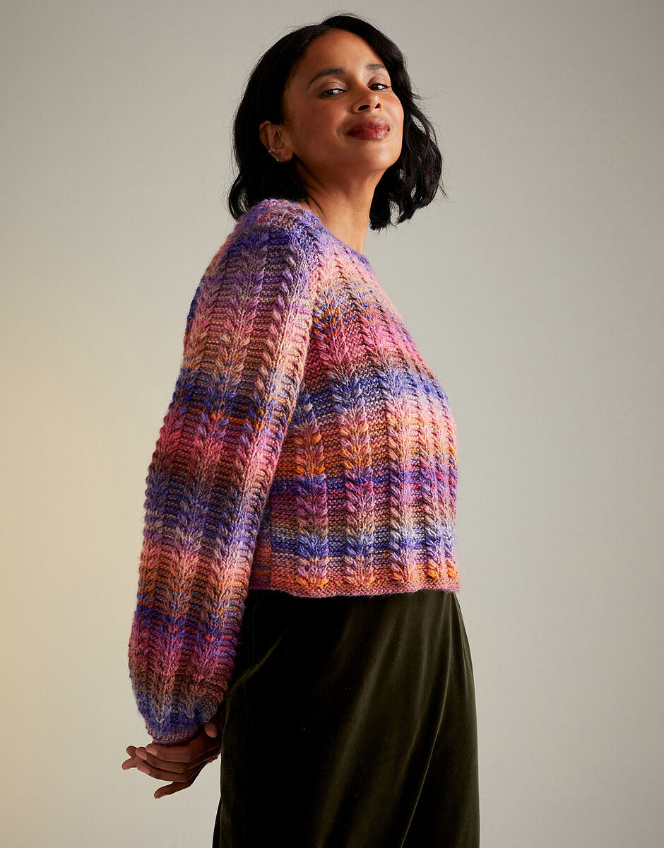 Sunset Orchard Sweater in Jewelspun - Sirdar 10719