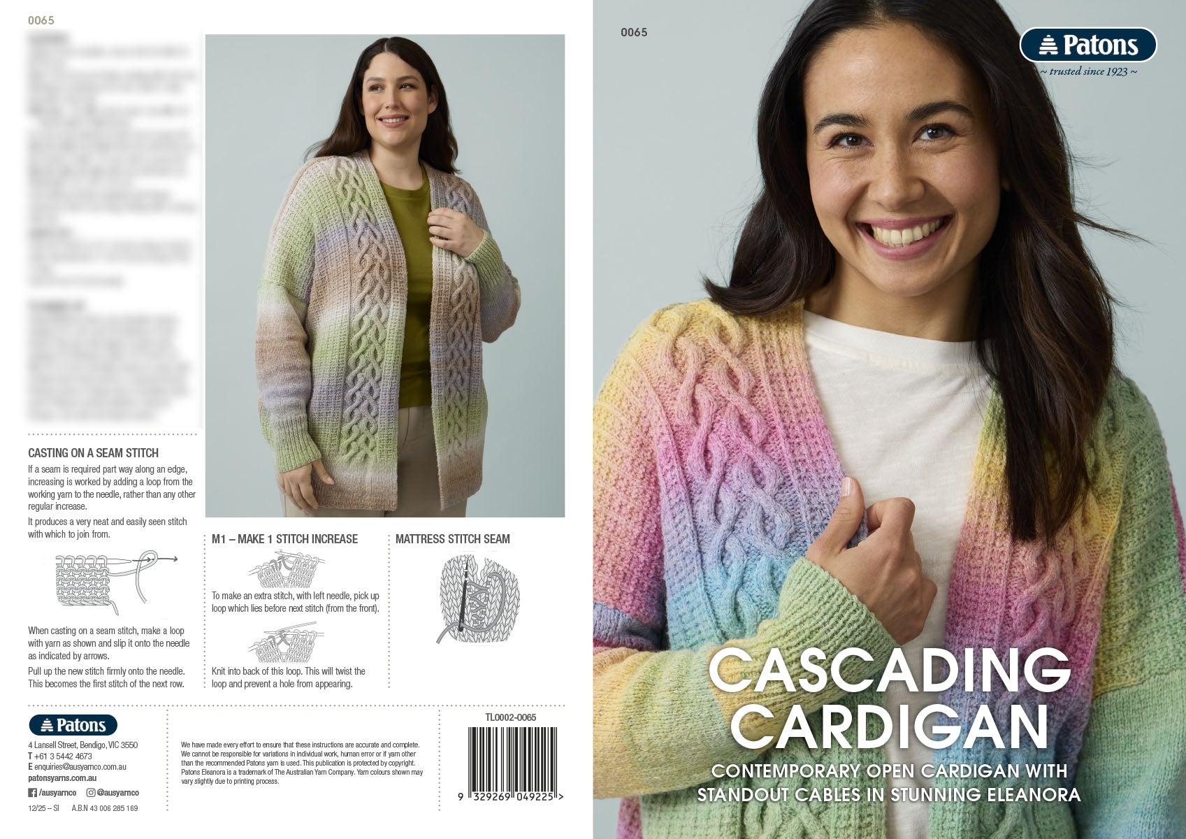 Cascading Cardigan - Patons 0065