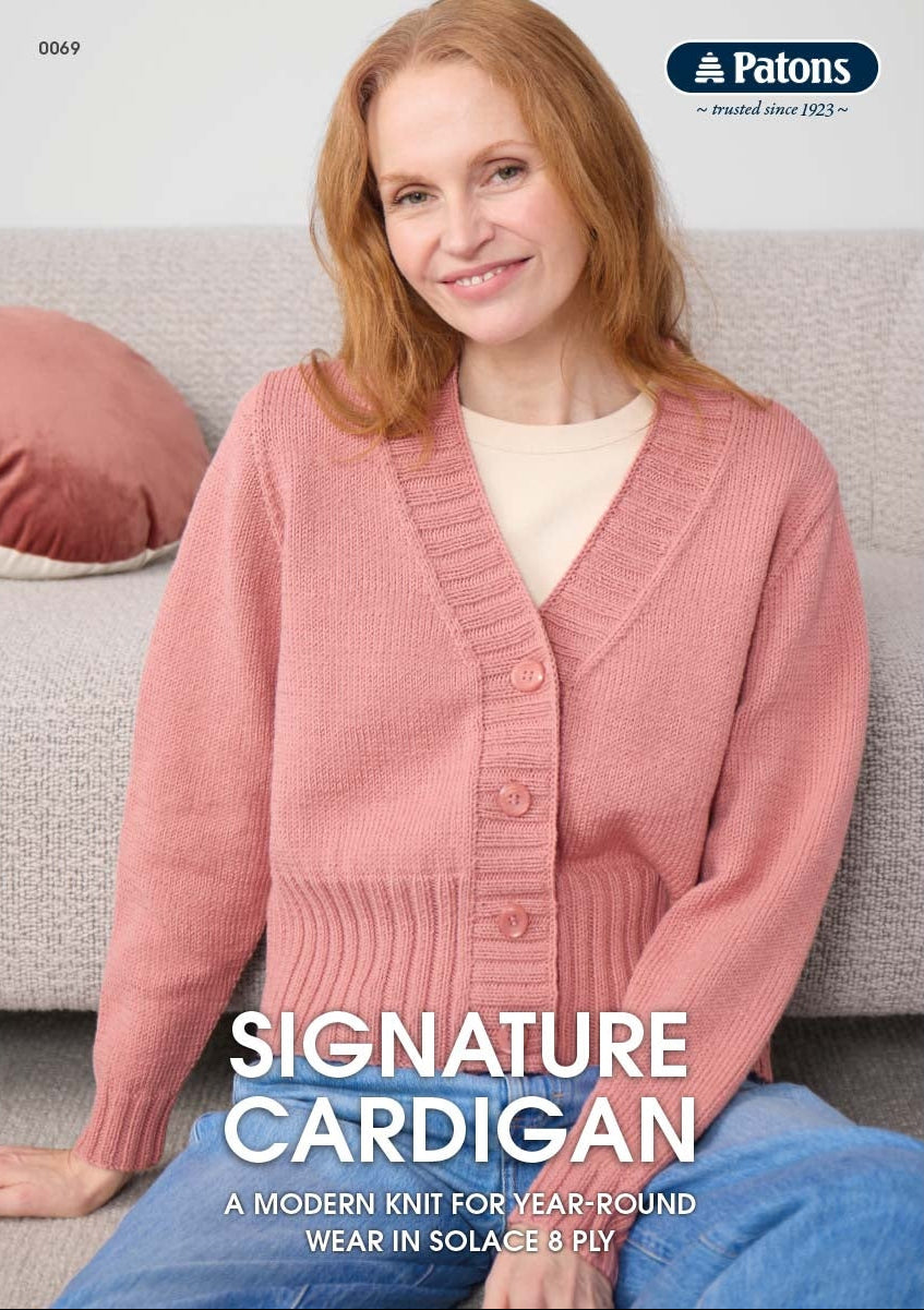 Signature Cardigan Pattern - Patons 0069
