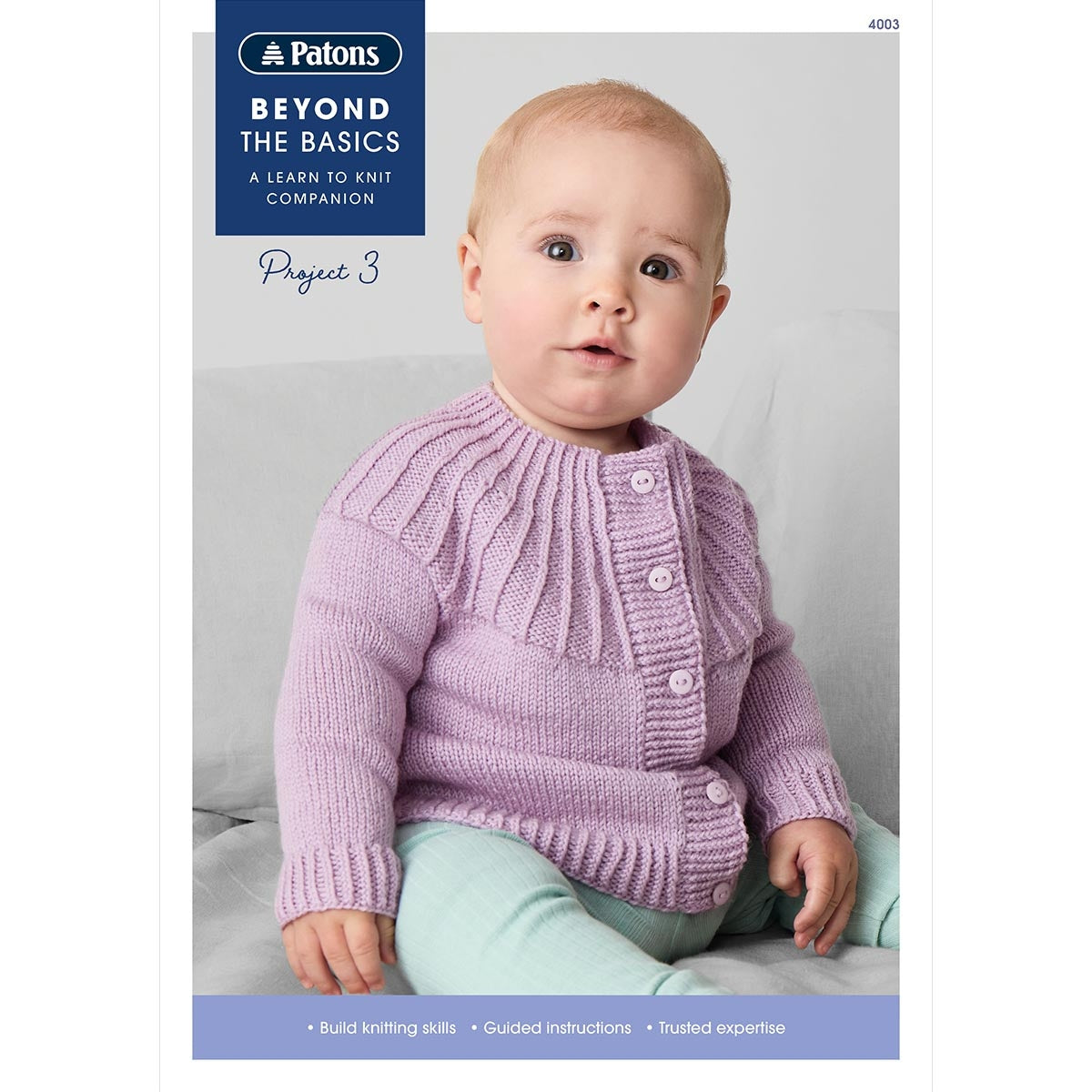 Beyond the Basics - Project 3 Knit - Rib Yoke Cardigan