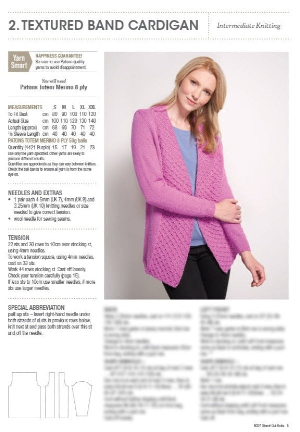 Stand-out Knits - Patons Pattern 8027