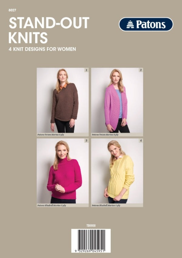 Stand-out Knits - Patons Pattern 8027