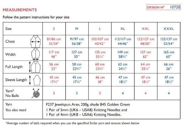 Evergreen Edge to Edge Cardigan in Jewelspun - Sirdar 10720