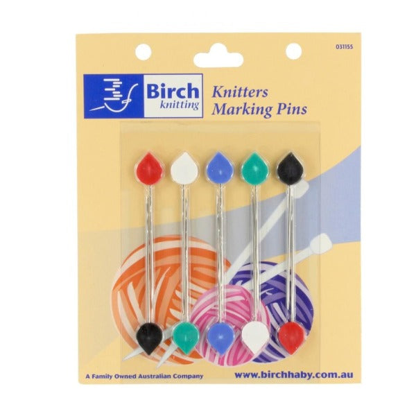 Knitters Marking Pins - Birch
