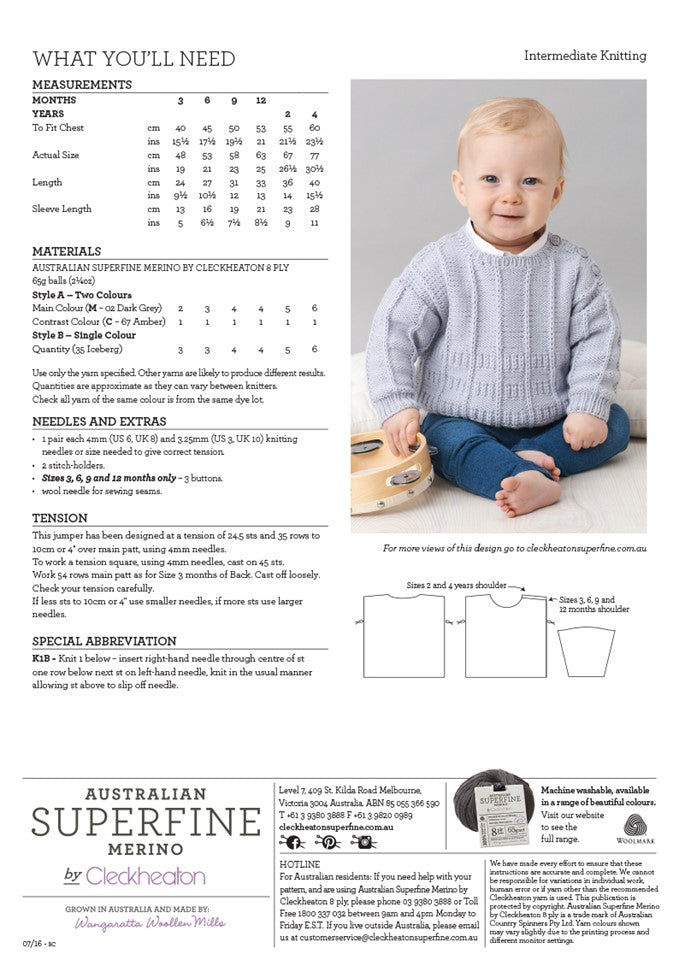 Crew Neck Jumper - Superfine Merino 457