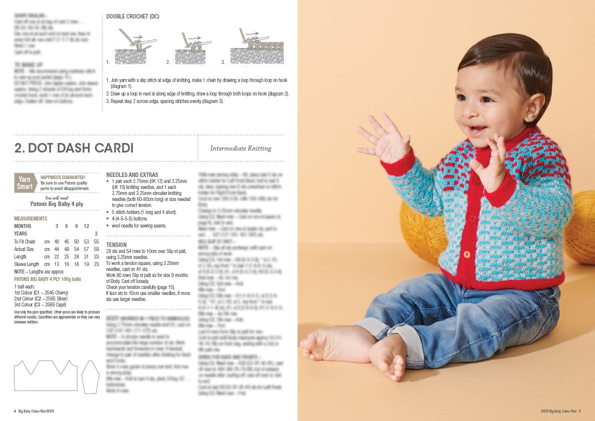 Big Baby Colour Riot - Patons Book 8029