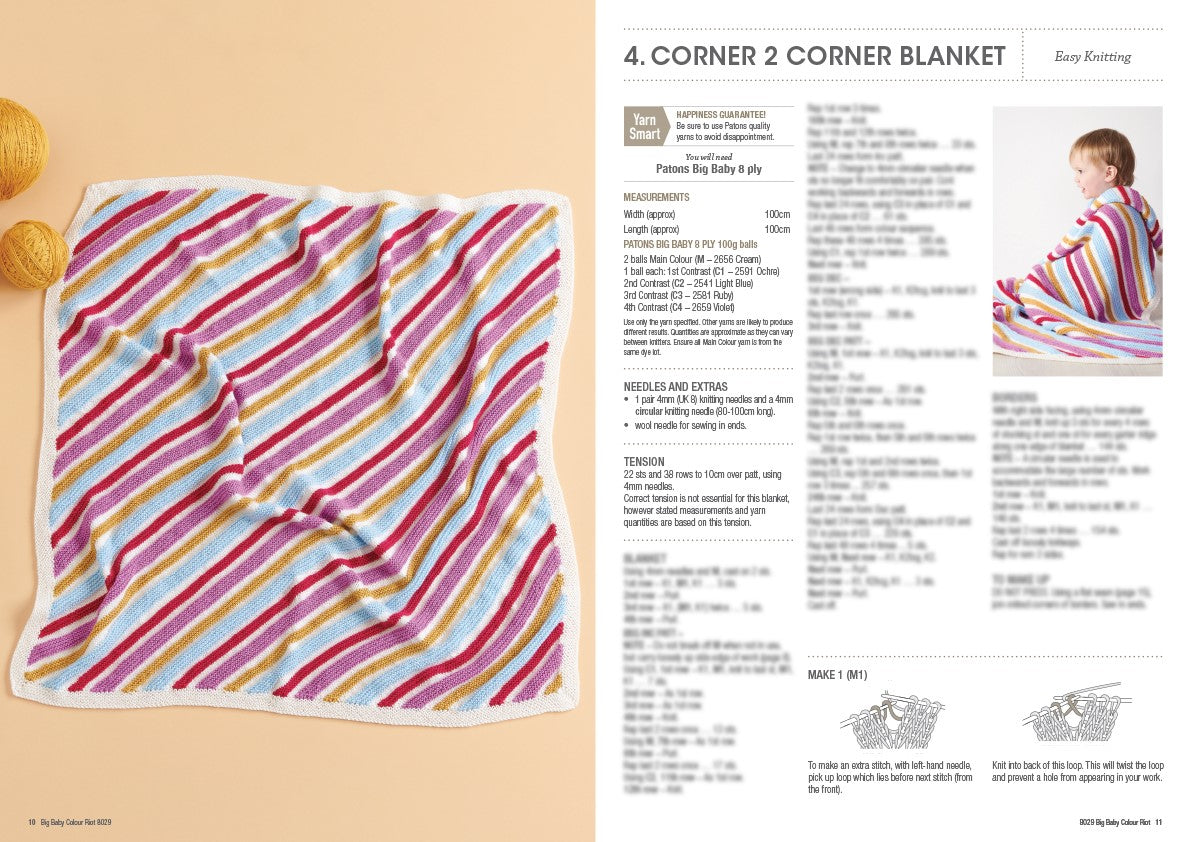 Big Baby Colour Riot - Patons Book 8029