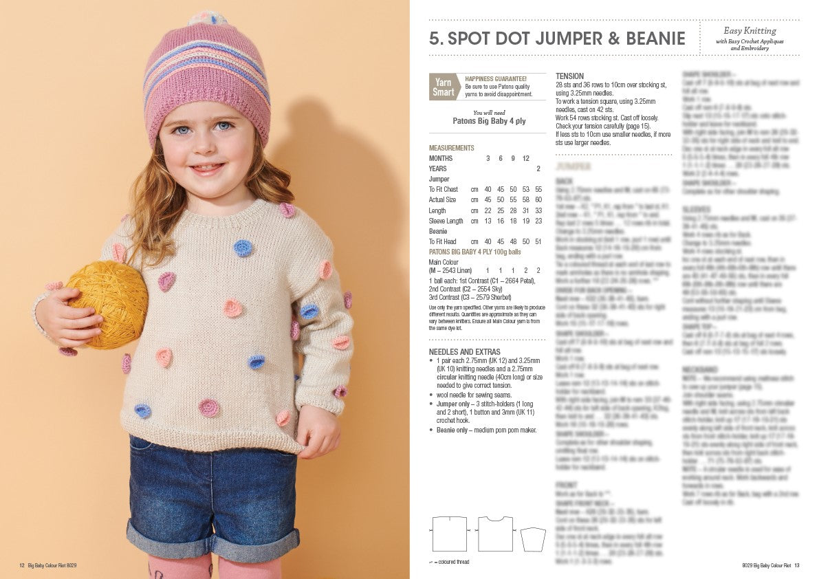 Big Baby Colour Riot - Patons Book 8029