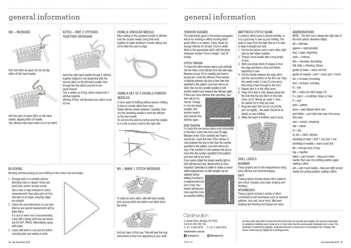 Year Around Knits - Cleckheaton 3018