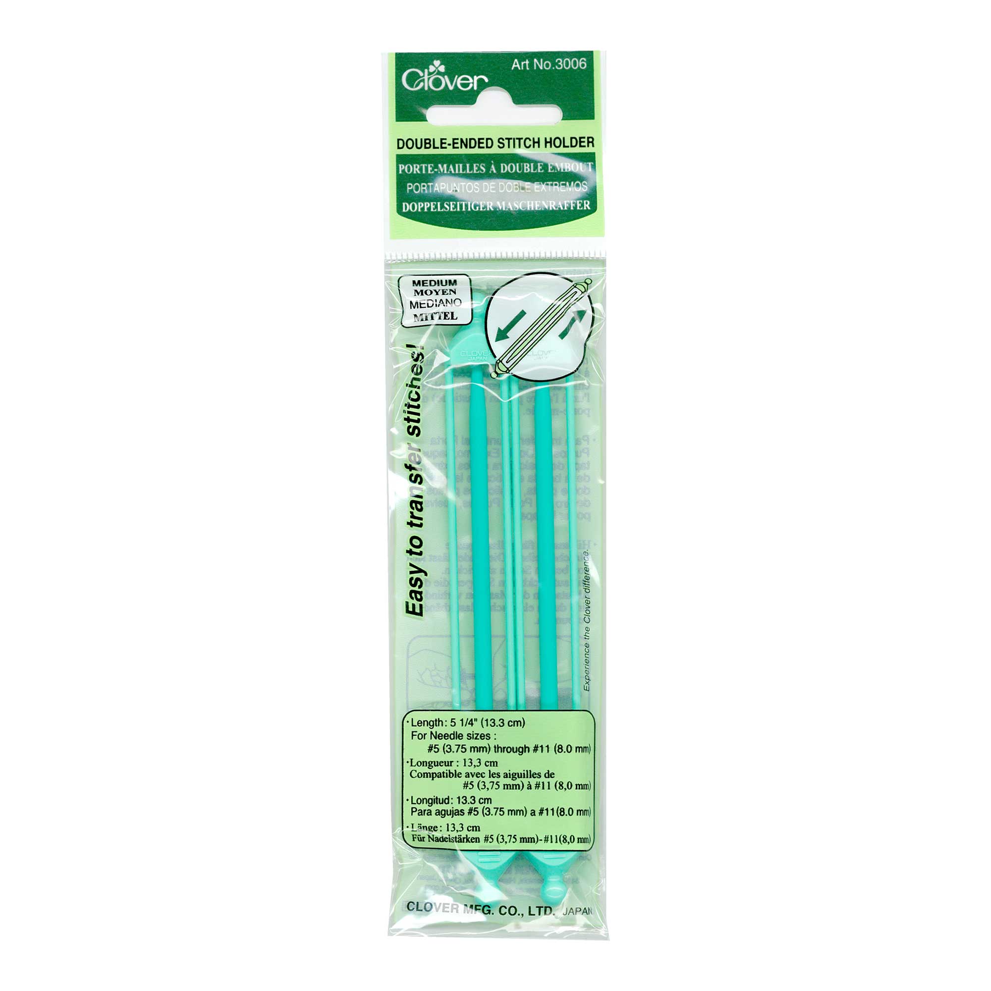 Double Ended Stitch Holders - Clover