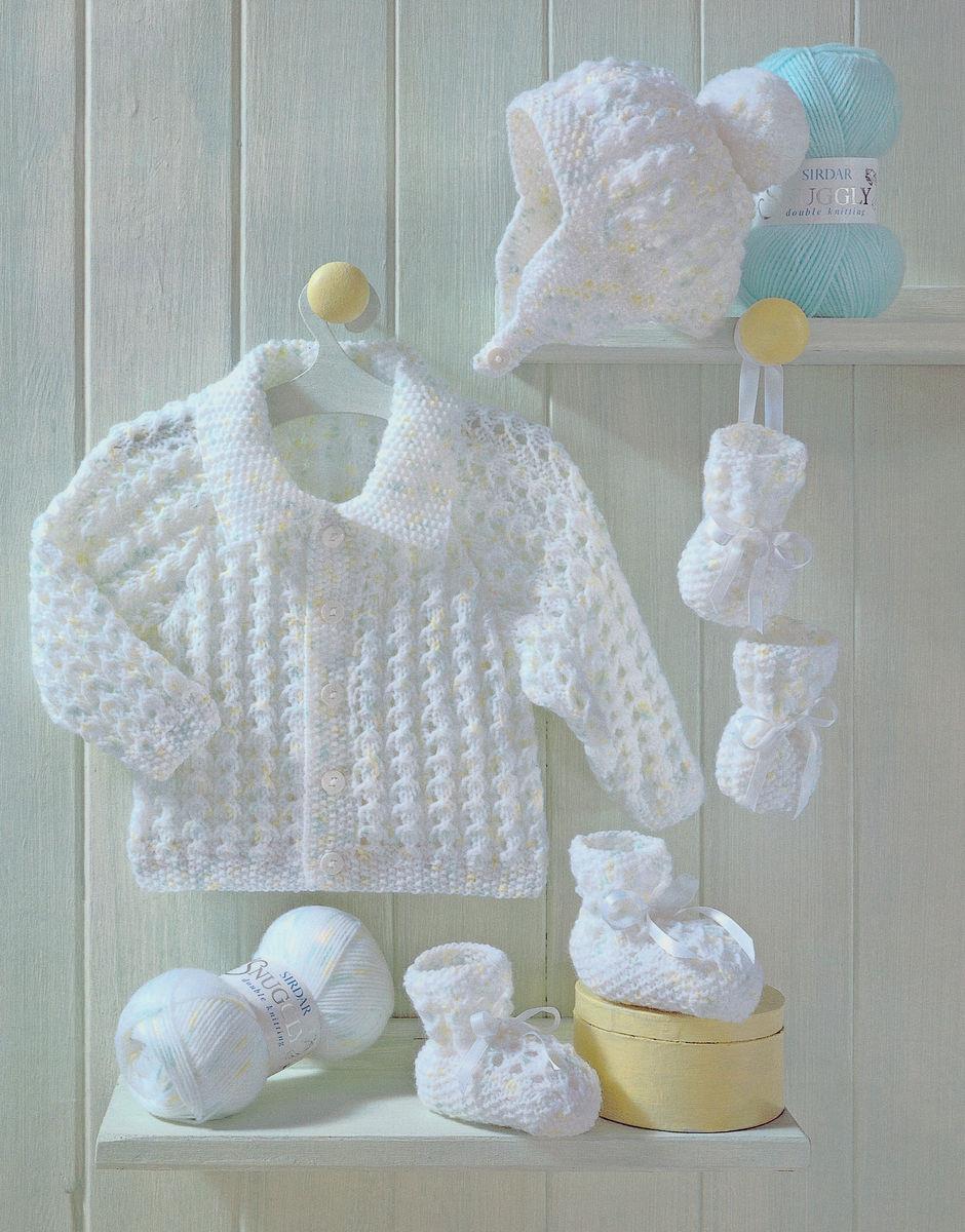 Jackets, Hat, Bootees and Mittens - Sirdar 3949