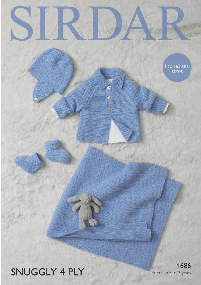 Jacket, Helmet, Bootees and Blanket - Sirdar 4686