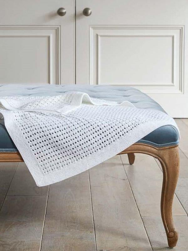 Eyelet Waffle Stitch Cardigan and Blanket in 4 ply Snuggly - Sirdar 5260