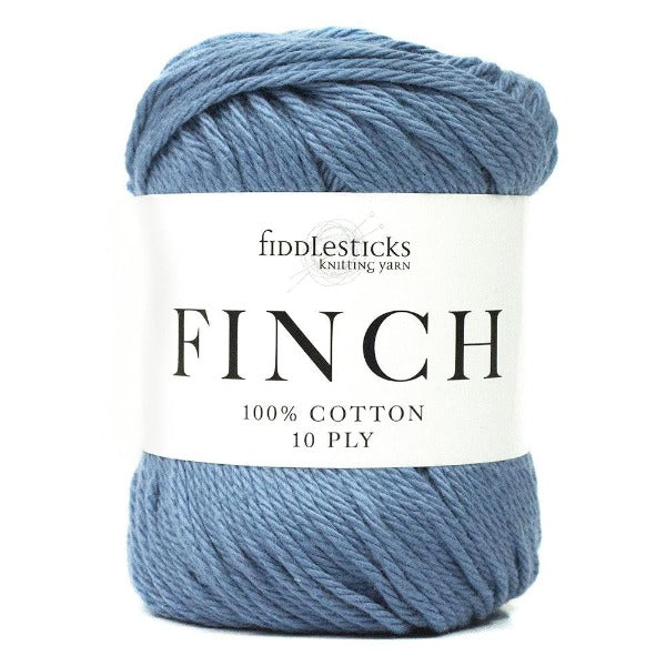 Fiddlesticks Finch Cotton 10 ply Blue Jeans