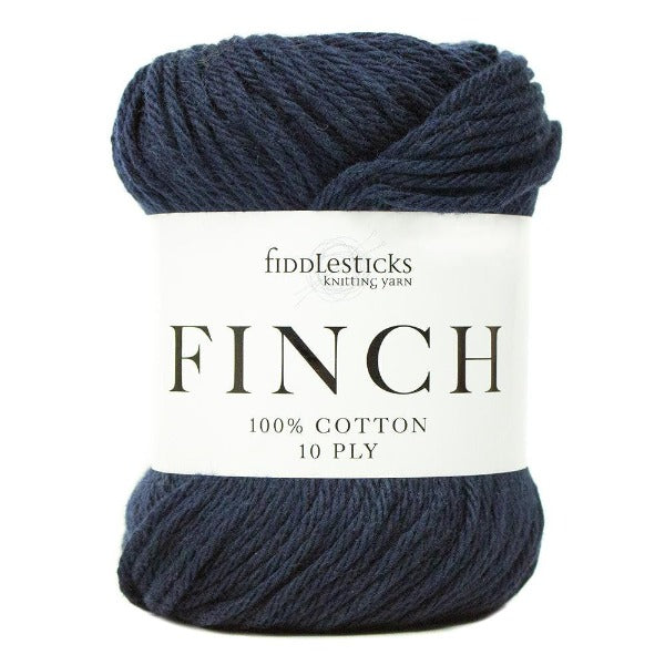 Fiddlesticks Finch Cotton 10 ply Navy