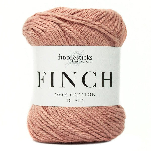 Fiddlesticks Finch Cotton 10 ply Rose