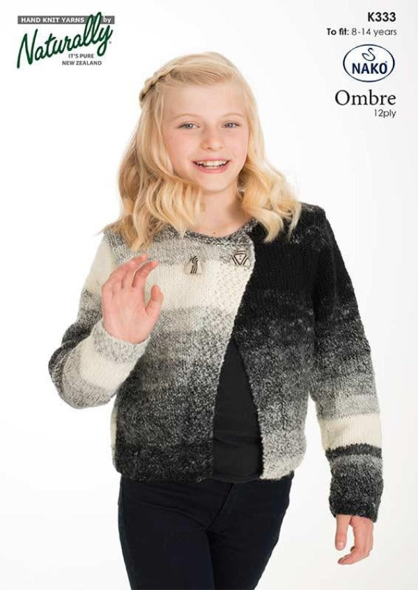 Girl's Ombre Jacket - Naturally K333