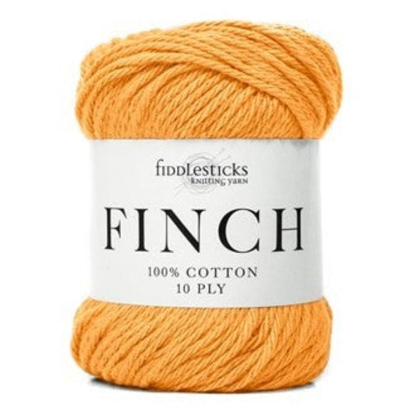 Fiddlesticks Finch Cotton 10 ply Mandarin