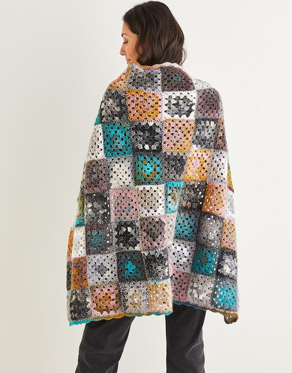 Crochet Granny Square Blanket - Sirdar 10144
