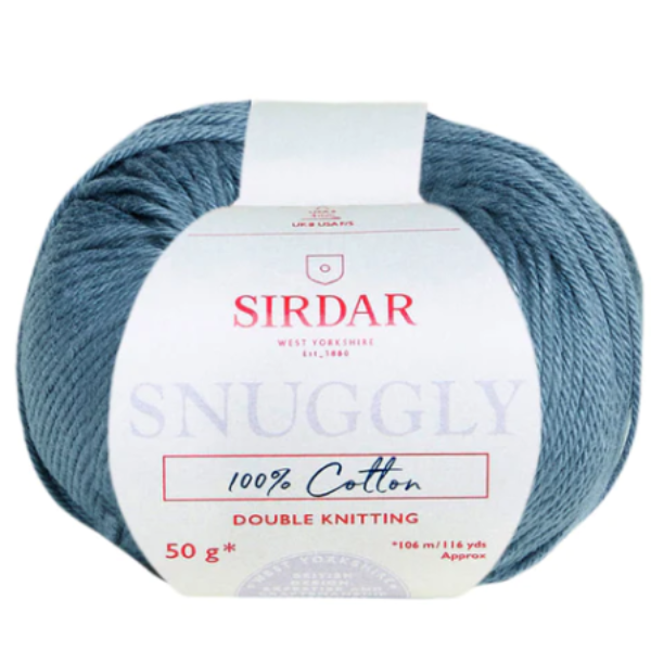 Sirdar Snuggly 100% Cotton DK  Smokey Blue