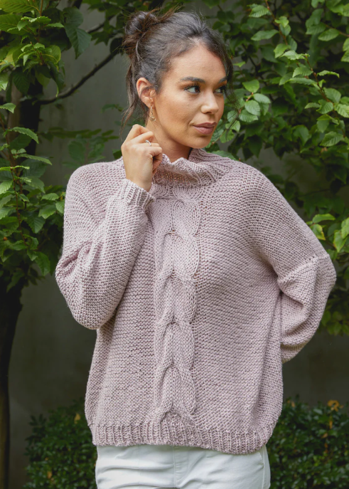 Trigg Dropped Shoulder Cable Jumper - Fiddlesticks 816