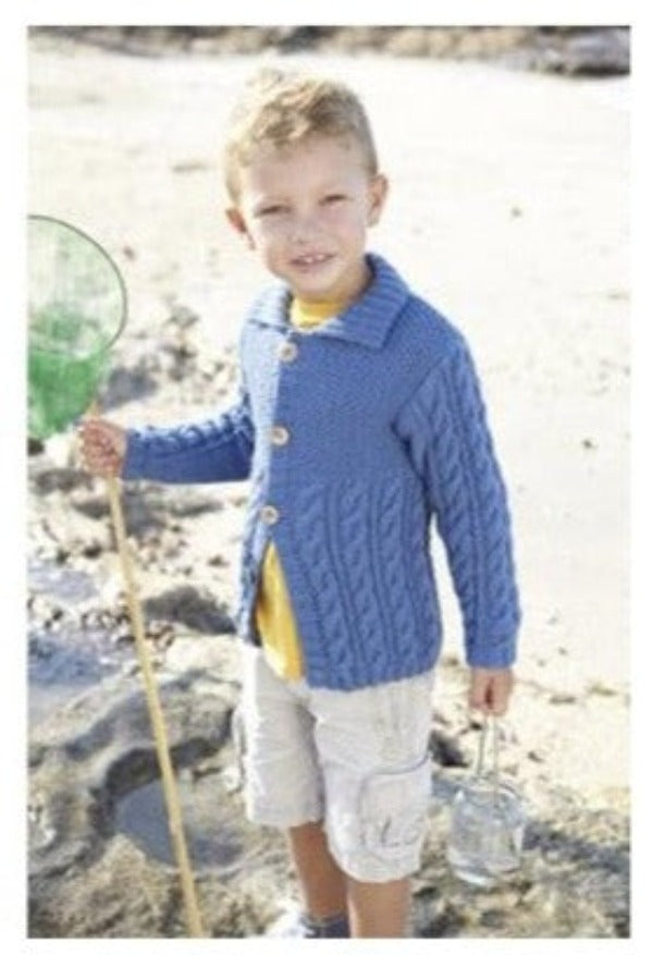 Aran Boys Cardigan - Sirdar 2406