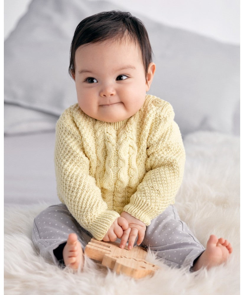 Aran Pullover - Superfine Merino 436