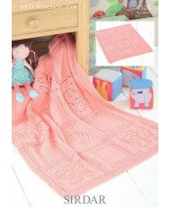 Butterfly and Flower Blanket - Sirdar 4528