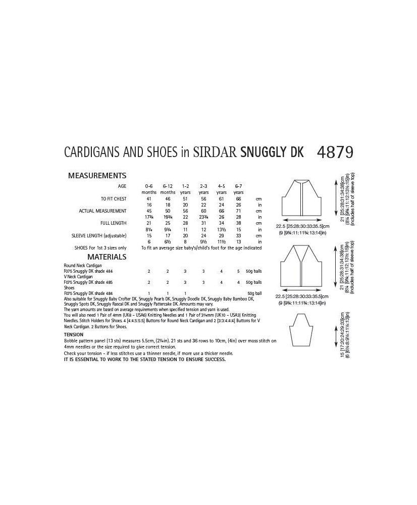 Cardigan and Shoes - Sirdar 4879