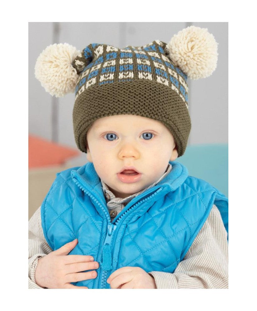Cardigan, Waistcoat and Hat in DK Snuggly - Sirdar 4489
