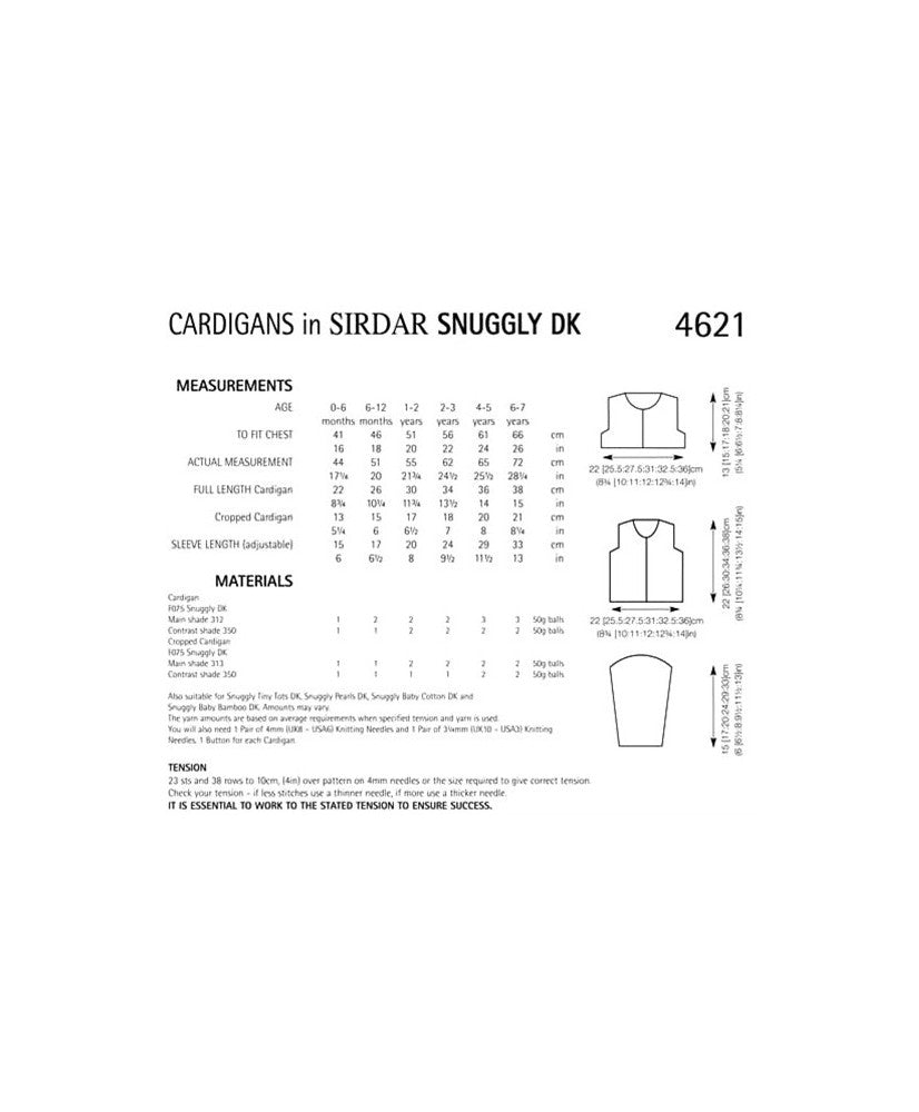 Cardigans - Sirdar 4621