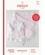 Coat, Bonnet and Blanket in Snuggly 3 Ply - Sirdar 5361