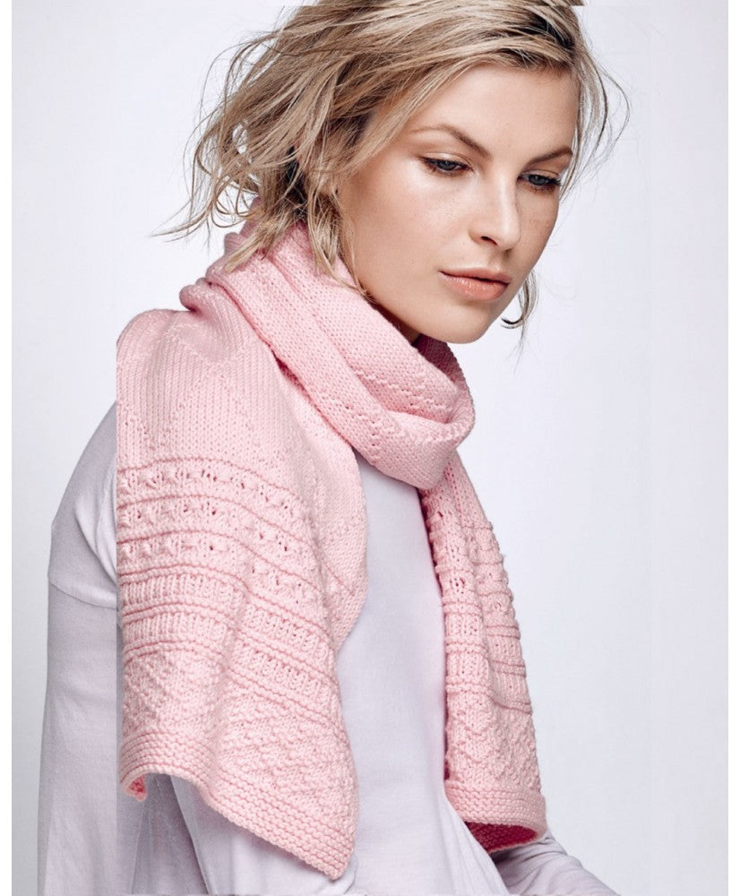 Diamond Poncho & Scarf - Superfine Merino 435