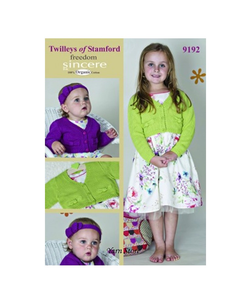 Girls Cardigan & Headband - Freedom Sincere Pattern 9192