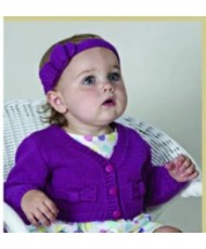 Girls Cardigan & Headband - Freedom Sincere Pattern 9192