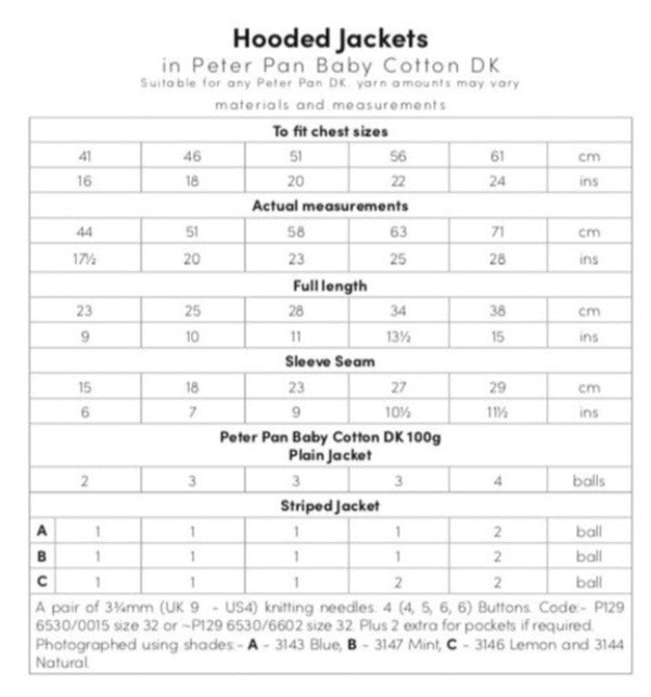 Hooded Jacket in Cotton - Peter Pan P1324