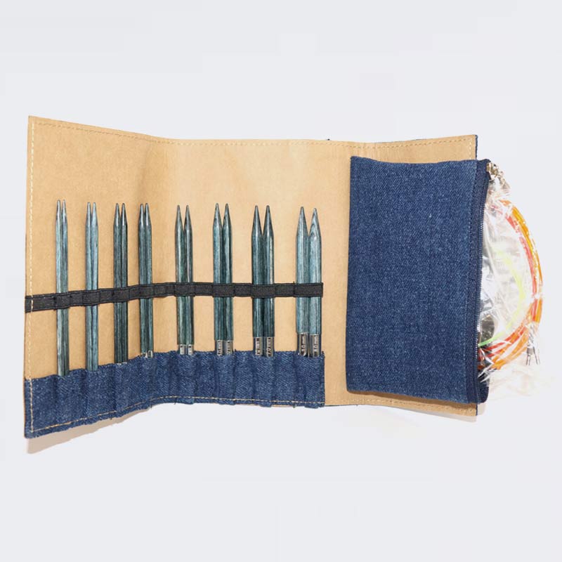 Indigo Wood Interchangeable Needle Set - KnitPro