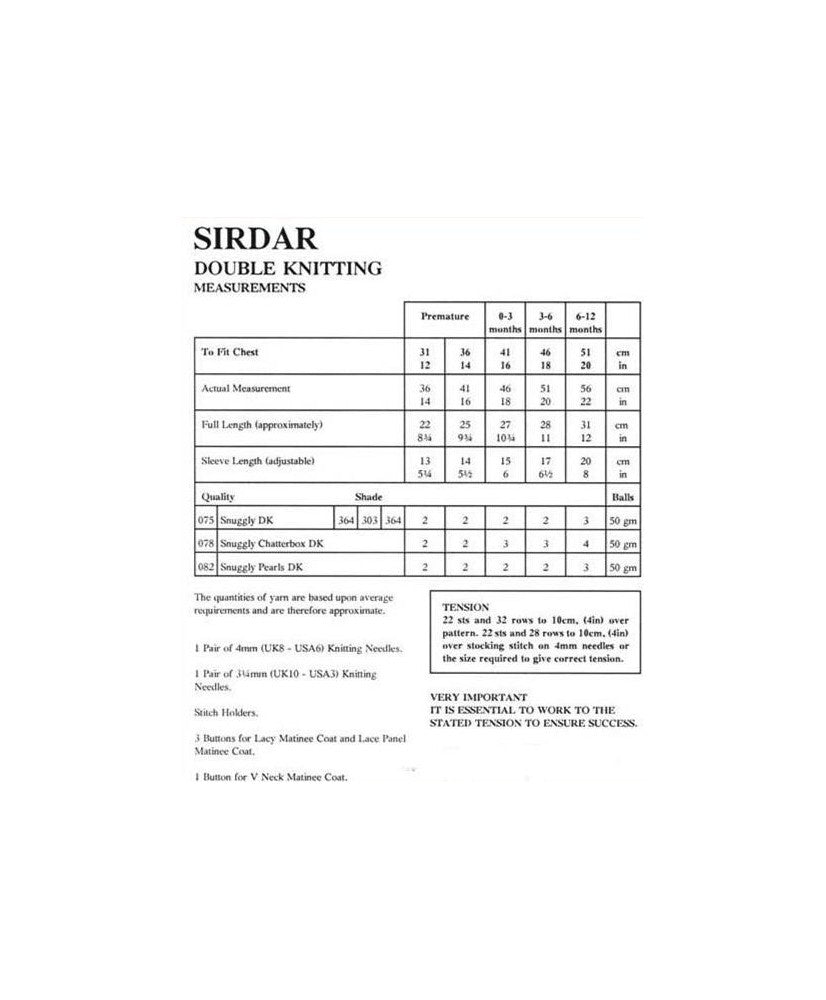 Matinee Coats - Sirdar 3974