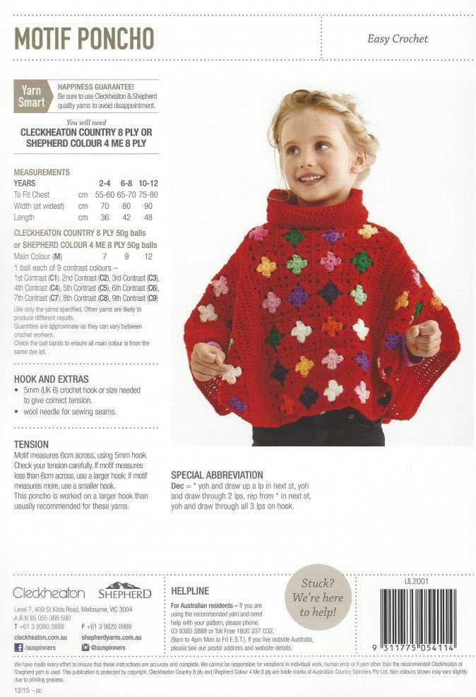 Motif Poncho - Cleckheaton Shepherd 151