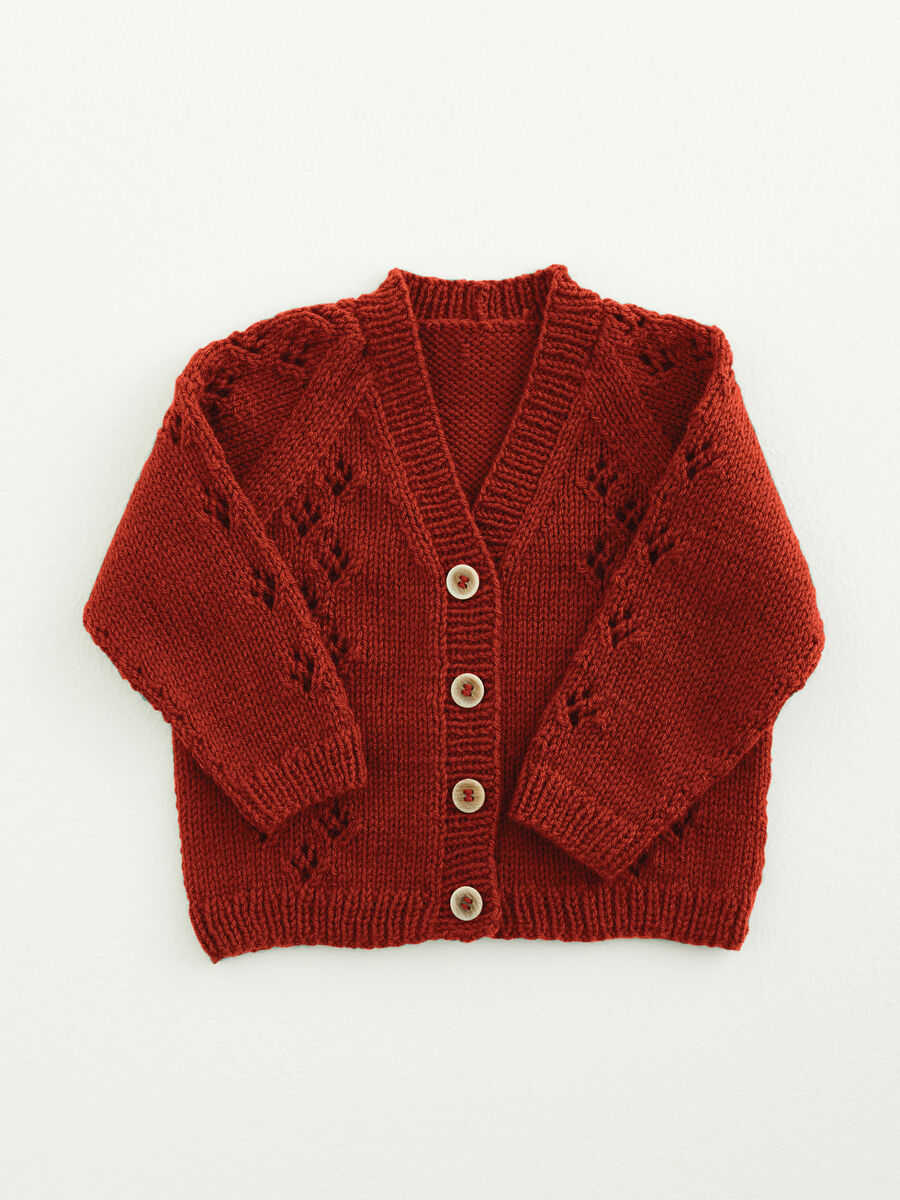 Paw Print Cardigan & Dungarees in Snuggly DK - Sirdar 5433