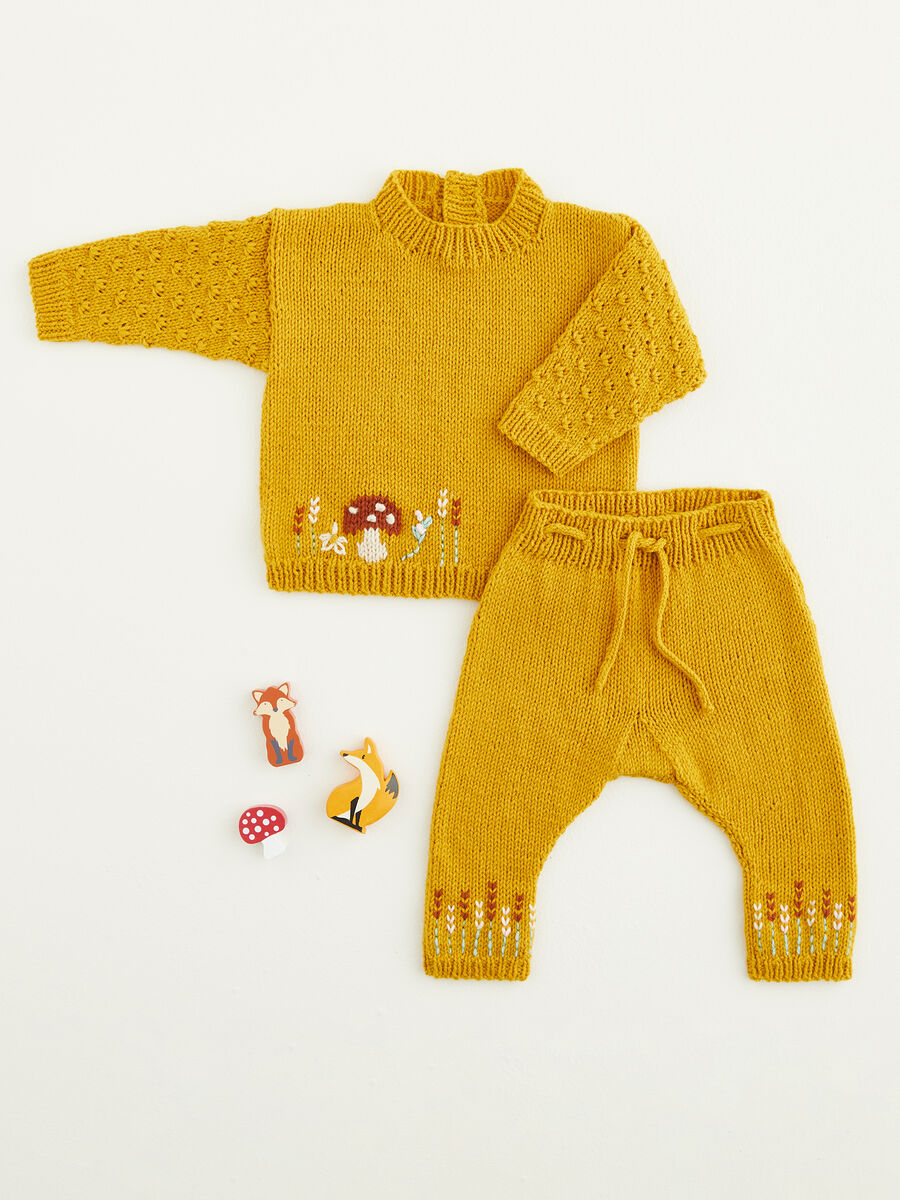 Toad Stool Sweater & Trousers in Snuggly DK - Sirdar 5434