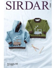 Round Neck and Hooded Sweater - Sirdar 5290